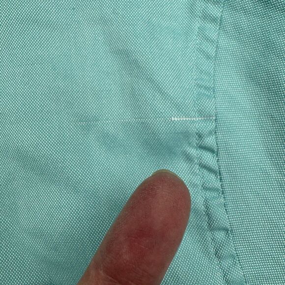 Johnnie-O Shirt Men's 2XL Seafoam Classic Long Sleeve Logo Collared Button Down - Picture 7 of 12